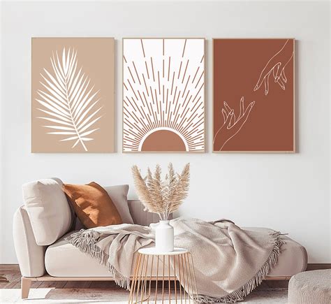 Boho Modern Art Print Set Of Boho Gallery Print Set Of Etsy