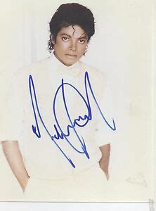 Michael Jackson Signed Autographed Reprint X Photo Ebay