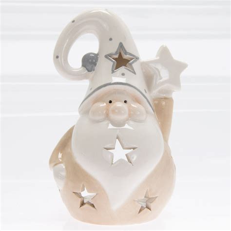 The Seasonal Aisle Grey Santa Tealight Holder Wayfair Co Uk