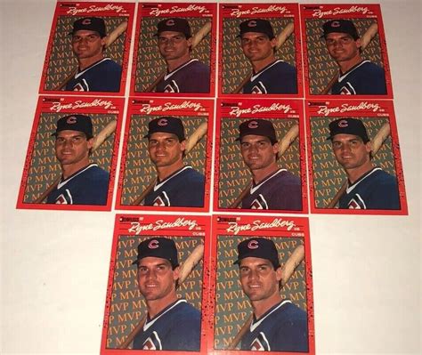 Donruss Bonus Mvp S Bc Ryne Sandberg Cubs Lot Of Member Hof