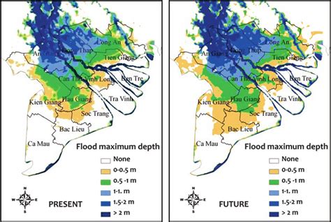 9 Flood Boundary In The Mekong River Delta In The 1980s And 2030s