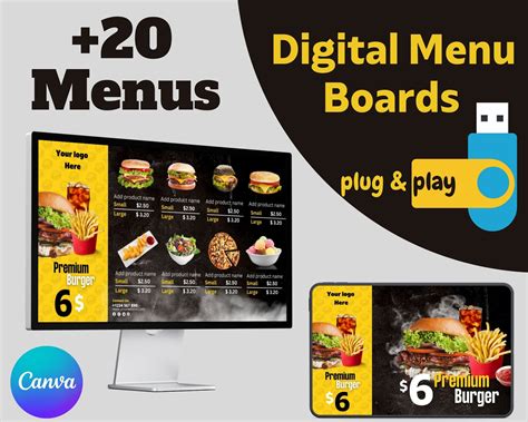 Top Digital Menu Boards Tv Menu Boards Restaurant Menu Boards