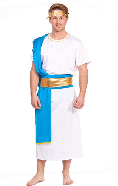 Mens Caesar Adult Roman Greek Julius Toga Costume Fancy Dress