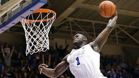 Dukes Zion Williamson Dazzles With 360 Dunk Vs Hometown Clemson Abc11 Raleigh Durham