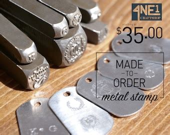 Custom metal stamp | Etsy