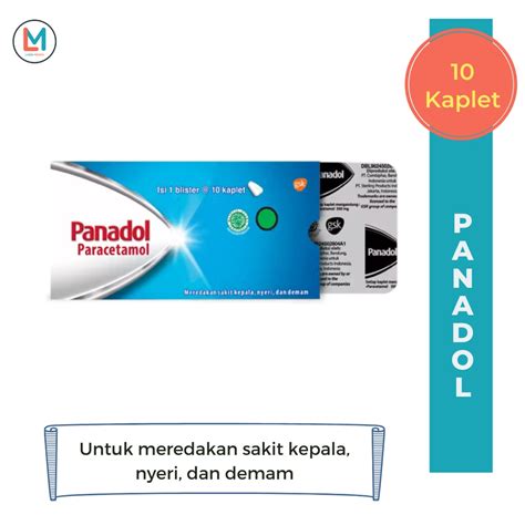 Jual Panadol Biru Strip Kaplet Obat Nyeri Demam Shopee Indonesia