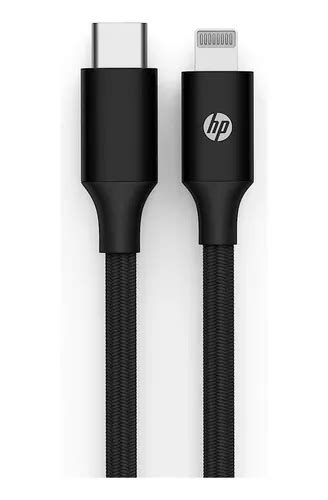 Cabo Usb C Para Lightning Hp Dhc Mf103 2 Metros Preto Mercadolivre