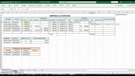 Planilla Mensual En Excel YouTube