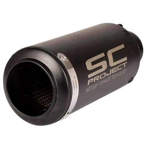 Universal Sc Project Black Exhaust Silencer Pipe 36 51mm Muffler Pipe For All Bikes Motorcycle