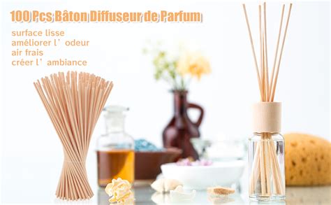 Bâton Diffuseur de Parfum 100 Pcs Batonnets Diffuseur Parfum Batons