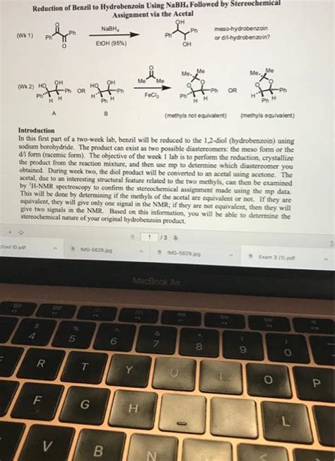 Solved Reduction Of Benzil To Hydrobenzoin Using NaBH Chegg