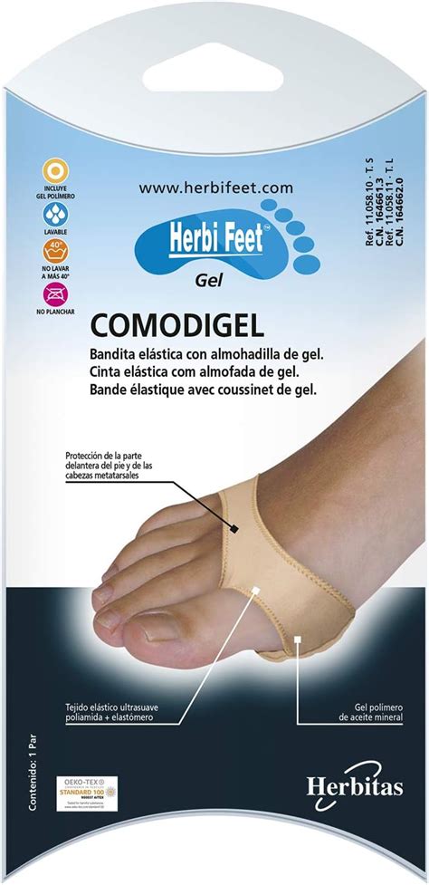 Herbi Feet Comodigel Protector Metatarso Protector Elástico con