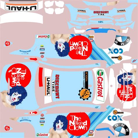 BMW M4 GT4 Naked Clown By Clyde Coman Trading Paints