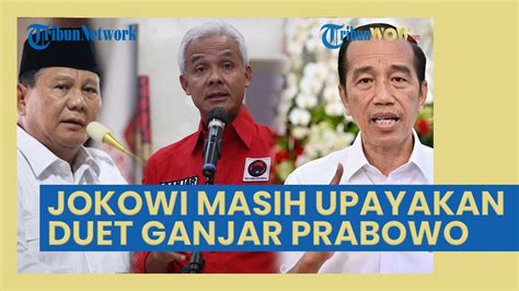 Jokowi Tak Setuju Duet Prabowo Gibran Malah Disebut Usahakan Duet