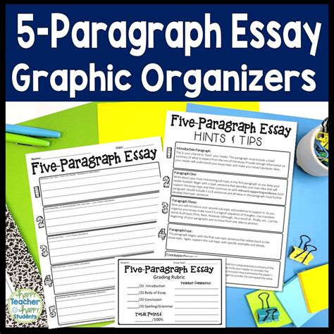 5 Paragraph Essay Graphic Organizers 4 Worksheets With Tips Sheet Worksheets Library