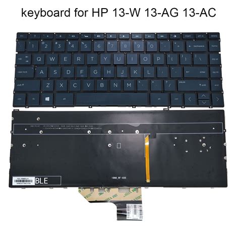 แปนพมพคอมพวเตอร Us Backlit Keyboard For Hp Spectre X360 13 ap 13t