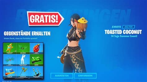 Jetzt Gratis Items Bekommen Fortnite Tage Sommer Event Youtube