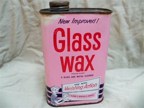 Gold Seal Glass Wax Vintage Glass Wax Wax Glass