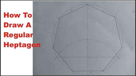 How To Draw A Regular HEPTAGON When Given The Length Of The Side How