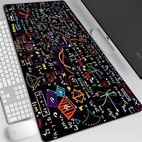 Matemática geométrica fórmula grande gaming mouse pad computador