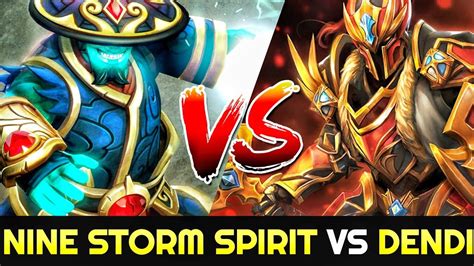 Nine Mid Storm Spirit Vs Dendi Dragon Knight Fast Game Easy Mmr