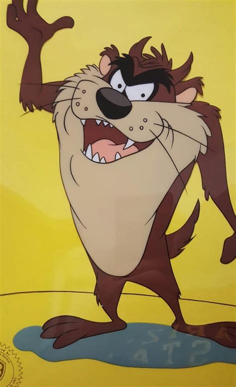 Taz Tasmanian Devil Looney Tunes Limited Edition 1992 Warner Bros Animation Serigraph Cel