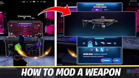 How To Mod A Weapon In Fortnite Chapter 5 Season 1 Weapon Mod Bench