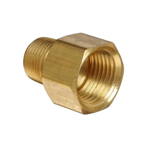 Brass Male Female Reducing Adaptor Pneumatic Straight Hexagonal Brass