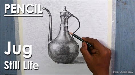 Realistic Still Life In Pencil An Old Jug Youtube Shading