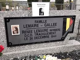 Lemaire, Renée Bernadette Emilie “The Angel of Bastogne.”. | WW2 Gravestone