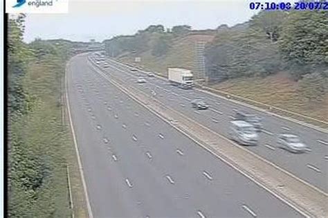 M3 closed to traffic as crash today in Surrey sees emergency services called to scene ...