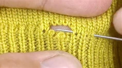 How To Perfectly Repair A Hole In A Knitted Sweater At Home YouTube