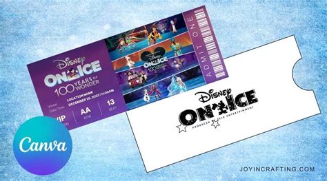 Disney On Ice Ticket Template Printables Joy In Crafting