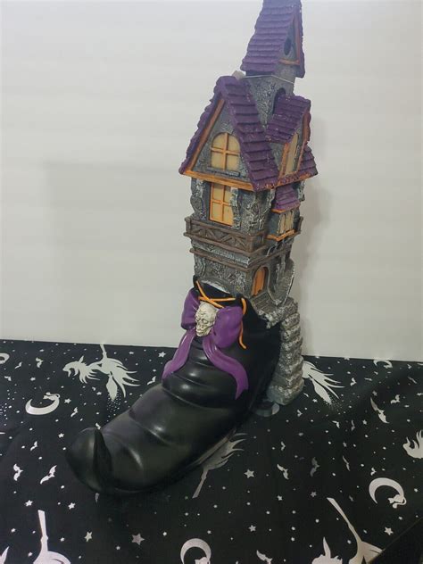 Martha Stewart Halloween Witch Boot Haunted House Light Up Sounds