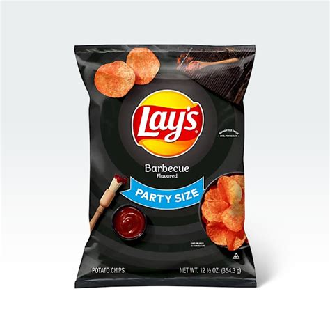 Lays Potato Chips Barbecue Party Size 12 5 Oz Anytime Basket