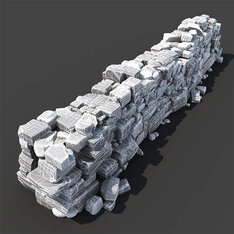 Stone Wall 3d Model Cgtrader