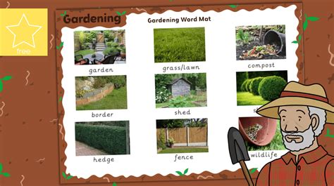 Teacher's Pet » Gardening Word Mat