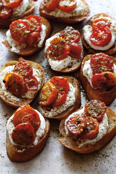 Zaatar Roasted Tomato Crostini With Labneh Milkys