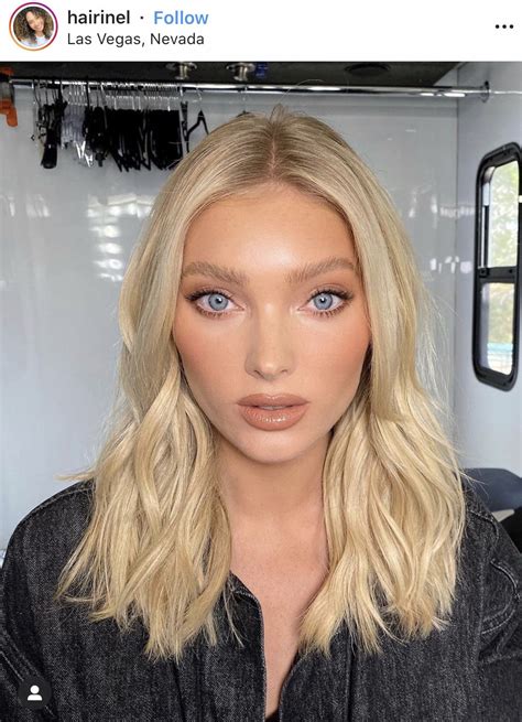 Elsa Hosk Hair Blonde Hair Inspiration Light Blonde Hair Medium