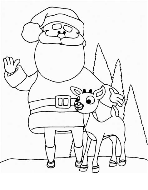 Papai Noel Rena Para Colorir Imprimir E Desenhar Colorir Me My Hot