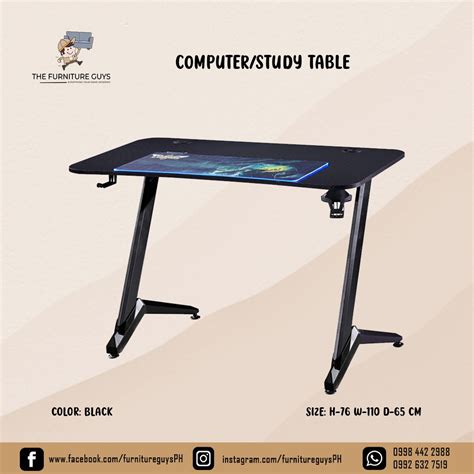 COMPUTER TABLE, GAMING TABLE, Furniture & Home Living, Furniture, Tables & Sets on Carousell