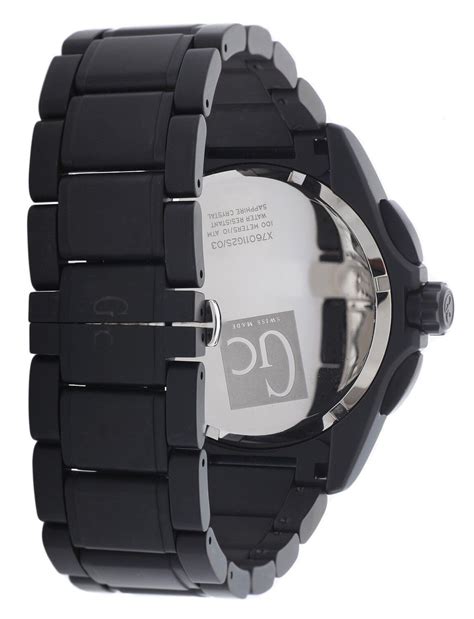 GUESS COLLECTION GC X76011G2S SPORT CLASS XXL BLACK CERAMIC MEN S WATCH