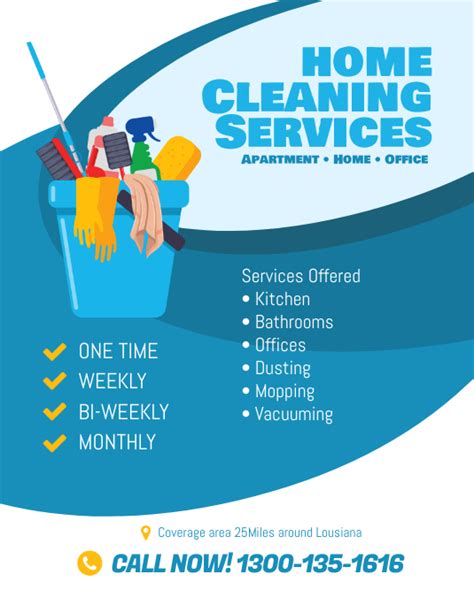 Cleaning Services Flyer Template Postermywall