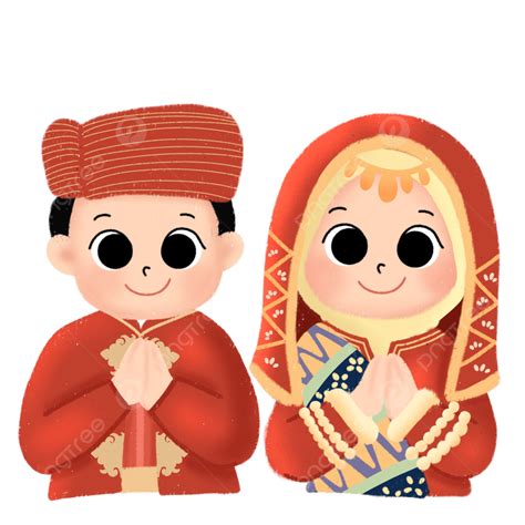 Traditional Weddinh Koto Gadang Illustration Traditional Wedding Indonesia Married Png