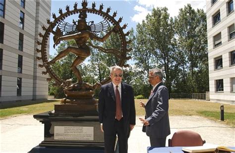 Indian gift unveiled at CERN: the statue of the Indian deity Shiva was unveiled by His ...