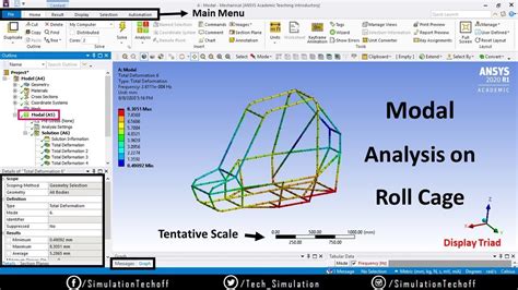 Modal Analysis In Ansys Workbench Lesson 37 Ansys Tutorial Tamil Youtube