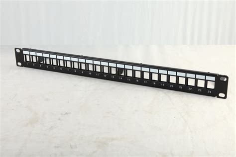 China Origin Cat A Port Patch Panel With Degree Angled Ports