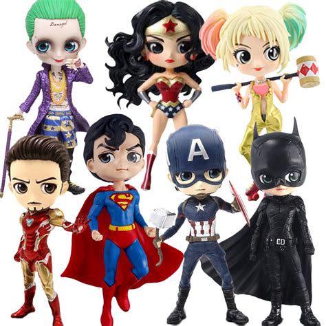 Qposket Super Homem Batman Joker Figura Vingadores Catwoman Homem