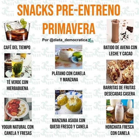 Snacks pre entreno por dieta democratica Bueno por aquí tienes una