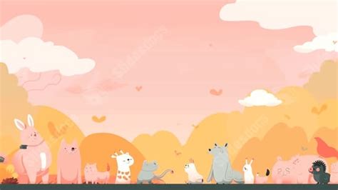 Cartoon Animal Illustration Powerpoint Background For Free Download ...